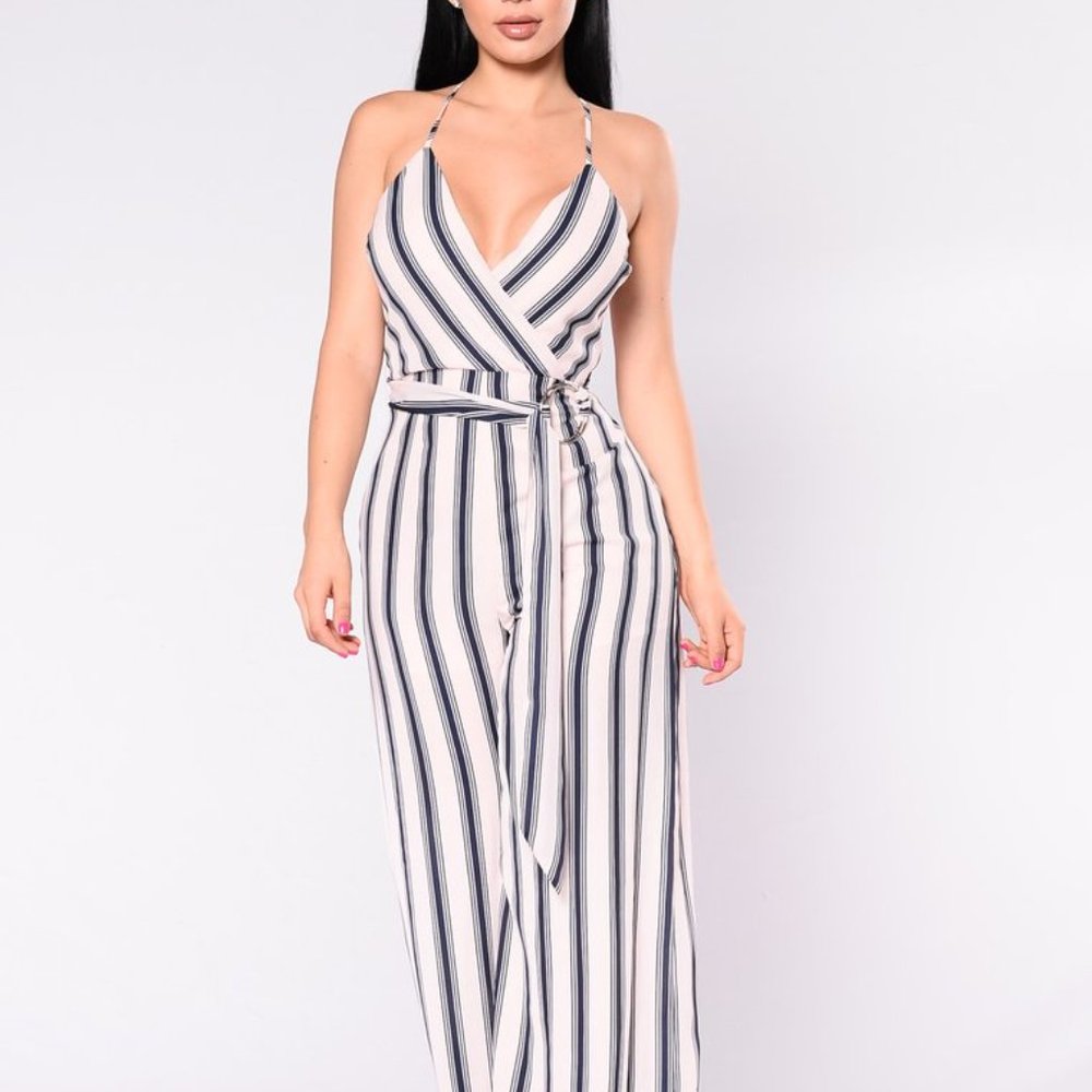 FASHION NOVA Drifting Over Me Jumpsuit